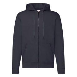 Klasyczna Kurtka Z Kapturem Dla Dorosłych Unisex. Niebieskie kurtki damskie Fruit of the Loom, xl, bez wzorów, z kapturem. Za 135.99 zł.