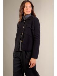 Perfect Cashmere Kaszmirowy kardigan "Hekla" w kolorze czarnym rozmiar: L. Czarne kardigany damskie Perfect Cashmere, l, bez wzorów, z kaszmiru. Za 739.99 zł.