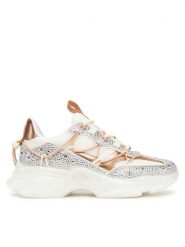 Steve Madden Sneakersy Magneto-R-E SM19000109 Srebrny. Szare obuwie sportowe damskie Steve Madden, z materiału, bez zapięcia. Za 359.99 zł.