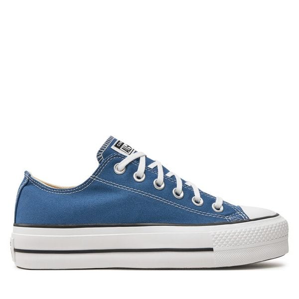 Trampki Converse. Niebieskie trampki damskie Converse, bez wzorów, bez zapięcia. Za 259.99 zł.