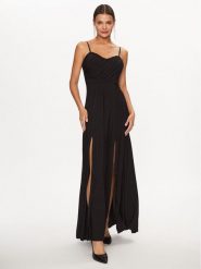 Rinascimento Sukienka wieczorowa CFC0115091003 Czarny Regular Fit. Czarne sukienki damskie Rinascimento, bez wzorów, z syntetyku, wizytowe, bez ramiączek. Za 939.99 zł.
