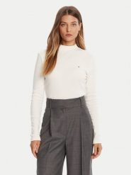 Tommy Hilfiger Sweter Cody WW0WW47307 Écru Slim Fit. Swetry klasyczne damskie Tommy Hilfiger, xl, z bawełny, bez kołnierzyka. Za 199.99 zł.