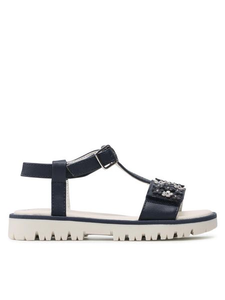 Geox Sandały J S.Starblush G. A J25FYA 000BC C4002 M Granatowy. Niebieskie sandały dziewczęce Geox, ze skóry, bez obcasa, bez zapięcia. Za 289.99 zł.