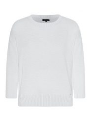 More & More Sweter w kolorze białym rozmiar: 46. Białe swetry klasyczne damskie More & More, z bawełny, bez kołnierzyka. Za 96.95 zł.