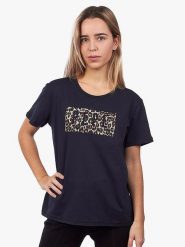 Pepe Jeans Koszulka w kolorze granatowym rozmiar: M. Niebieskie bluzki damskie Pepe Jeans, m, bez wzorów, z bawełny, bez kołnierzyka, bez ramiączek. Za 96.60 zł.
