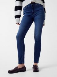 Guess Jeans Jeansy 180129 Niebieski Skinny Fit. Niebieskie jeansy damskie Guess Jeans, z aplikacjami, z jeansu. Za 349.00 zł.