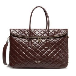 Torebka Nine West. Brązowe shopper bag Nine West, bez wzorów, bez dodatków. Za 299.99 zł.
