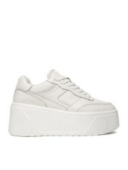 Badura Sneakersy C-ARYA-YB25D38-1 Biały. Białe obuwie sportowe damskie Badura, ze skóry, bez zapięcia. Za 299.99 zł.