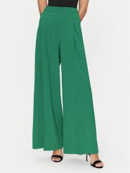 Simona Corsellini Spodnie palazzo P25CPPA01001 Zielony Wide Leg. Zielone spodnie materiałowe damskie SIMONA CORSELLINI, bez wzorów, z materiału. Za 709.99 zł.