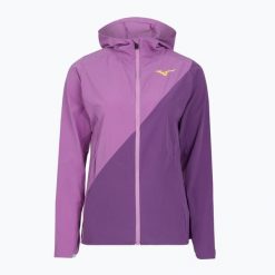 Kurtka tenisowa damska Mizuno Mugen Hooded Jacket. Fioletowe kurtki damskie Mizuno, l, bez wzorów, z elastanu, bez kaptura. Za 319.99 zł.