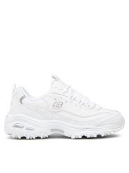 Skechers Sneakersy Play On 11949/WSL Biały. Białe obuwie sportowe damskie Skechers, ze skóry, bez zapięcia. Za 289.99 zł.