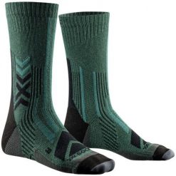 Skarpetki X-Socks Performe Merino Crew. Zielone skarpetki damskie X BIONIC, bez wzorów, z materiału. Za 178.95 zł.