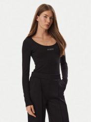 Guess Body V6BP12 K6916 Czarny Slim Fit. Czarne body i gorsety Guess, z aplikacjami, z bawełny. Za 214.99 zł.