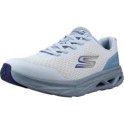 Buty SKECHERS GLIDE STEP VORTEX Niebieski. Niebieskie obuwie trekkingowe damskie Skechers, z materiału, bez zapięcia. Za 301.99 zł.