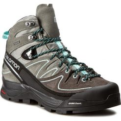 Trekkingi SALOMON - X Alp Mid Ltr Gtx W GORE-TEX 394732 21 V0 Shadow/Castor Gray/Aruba Blue. Szare obuwie trekkingowe damskie Salomon, z gore-texu. W wyprzedaży za 529.00 zł.