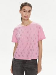 Liu Jo T-Shirt Moda M/C MA4326 J5904 Różowy Relaxed Fit. Czerwone t-shirty damskie Liu Jo, m, bez wzorów, z bawełny, bez kołnierzyka. Za 379.99 zł.