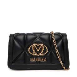 Torebka LOVE MOSCHINO. Czarne torebki wieczorowe damskie Love Moschino, bez wzorów, bez dodatków. Za 409.99 zł.