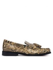 Tommy Hilfiger Mokasyny Th Loafer Tassel Snake FW0FW09500 Beżowy. Brązowe mokasyny damskie Tommy Hilfiger, ze skóry, bez obcasa. Za 699.99 zł.