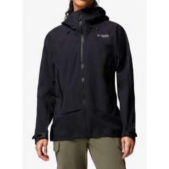 Kurtka z membraną damska Columbia Saudan Pro 3L Shell. Czarne kurtki damskie Scarpa, l, bez wzorów, bez kaptura. Za 1,217.99 zł.