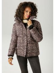 Aniston Kurtka zimowa w kolorze jasnobrązowo-czarnym rozmiar: 46. Brązowe kurtki damskie Aniston, na zimę, bez wzorów, z puchu, bez kaptura. Za 152.99 zł.