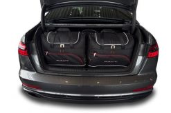 Torby Do Bagażnika Audi A6 Limousine 2018+ 5Szt Kjust. Czarne torby podróżne KJUST, bez wzorów, z kauczuku. Za 1,631.00 zł.