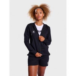 Bluza sportowa bawełniana z kapturem Hummel GO 2.0 Zip Hoodie Woman r. XSBluza s. Czarne bluzy damskie Hummel, s, bez wzorów, z bawełny, z kapturem. Za 199.00 zł.