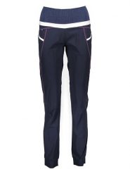 Crazy Spodnie funkcyjne w kolorze granatowo-białym rozmiar: S. Niebieskie spodnie dresowe damskie Crazy, s, bez wzorów, z materiału. Za 131.74 zł.