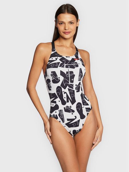 Nike Strój kąpielowy Hydrastrong NESSC050 Czarny. Czarne stroje jednoczęściowe Nike, bez wzorów, z syntetyku. Za 279.99 zł.