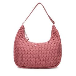 Torebka Tommy Jeans. Czerwone shopper bag Tommy Jeans, bez wzorów, z jeansu, bez dodatków. Za 339.99 zł.