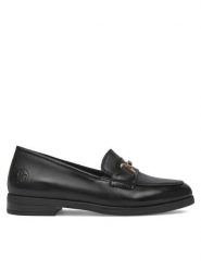 Rieker Mokasyny 46262-01 Czarny. Czarne mokasyny damskie Rieker, ze skóry, bez obcasa. Za 359.99 zł.