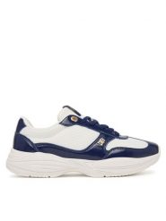 Tommy Hilfiger Sneakersy Modern Runner Shiny Leather FW0FW09413 Granatowy. Niebieskie obuwie sportowe damskie Tommy Hilfiger, ze skóry, bez zapięcia. Za 489.99 zł.