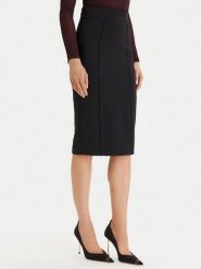 Elisabetta Franchi Spódnica ołówkowa GO-159-61E2-110 Czarny Slim Fit. Czarne spódnice damskie Elisabetta Franchi, bez wzorów, z syntetyku. Za 1,529.00 zł.
