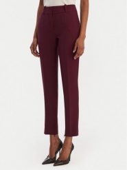 HUGO Spodnie materiałowe Hedima-1 50544742 Fioletowy Slim Fit. Fioletowe spodnie materiałowe damskie Hugo, bez wzorów, z materiału. Za 599.99 zł.