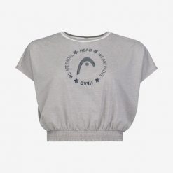 Koszulka z krótkim rękawem damska PADEL Crop Top. Brązowe bluzki damskie Head, s, bez wzorów, bez kołnierzyka, bez ramiączek. W wyprzedaży za 202.60 zł.