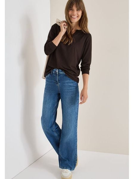 Cecil Koszulka w kolorze brązowym rozmiar: XS. Brązowe koszulki damskie Cecil, xs, bez wzorów, bez kołnierzyka, bez ramiączek. Za 74.28 zł.