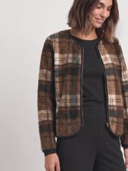 Street One Damowa kurtka z futerkiem typu teddy Kobiety brązowy, 36. Brązowe kurtki damskie Street One, bez wzorów, bez kaptura. Za 399.95 zł.
