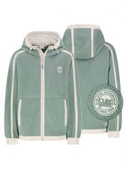 Sublevel Kurtka polarowa w kolorze miętowo-białym rozmiar: XL. Zielone kurtki damskie Sublevel, xl, bez wzorów, z polaru, bez kaptura. Za 193.70 zł.