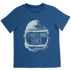 Garnamama Koszulka Chłopięca 128 Niebieski. Niebieskie t-shirty i koszulki chłopięce Garnamama, z napisami, z bawełny. Za 42.00 zł.