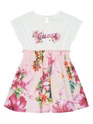 Guess Sukienka codzienna K6GK05 K6YW0 Różowy Regular Fit. Czerwone sukienki dziewczęce Guess, z aplikacjami, z bawełny, bez ramiączek, proste. Za 229.99 zł.