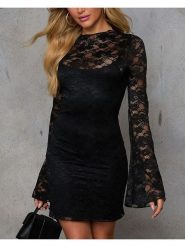 Milan Kiss Sukienka w kolorze czarnym rozmiar: M. Czarne sukienki damskie Milan Kiss, bez wzorów, z koronki, bez ramiączek. Za 165.99 zł.