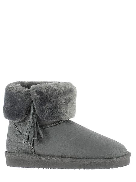 Blackfield Botki zimowe "Clary" w kolorze szarym rozmiar: 37. Szare botki damskie Blackfield, na zimę, z materiału, z okrągłym noskiem, bez obcasa, na platformie, bez zapięcia. Za 83.03 zł.