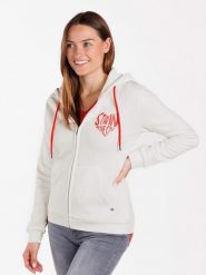 KEY LARGO Bluza "Sweet Apple" w kolorze białym rozmiar: M. Białe bluzy damskie KEY LARGO, m, bez wzorów, bez kaptura. Za 134.85 zł.