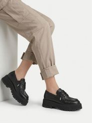 G-Star Raw Półbuty EO-ELIF-9010-25 Czarny. Czarne półbuty damskie G-Star, bez wzorów, ze skóry, bez obcasa, na płaskiej podeszwie, bez zapięcia. Za 399.99 zł.