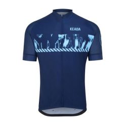 Damska koszulka rowerowa z krótkim rękawem – Signal One. Niebieskie koszulki damskie KEADA SPORTS, s, bez wzorów, bez kołnierzyka, bez ramiączek. Za 332.00 zł.