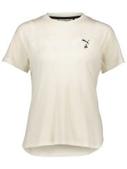Puma Koszulka funkcyjna "Seasons" w kolorze kremowym rozmiar: XL. Brązowe koszulki damskie Puma, xl, bez wzorów, bez kołnierzyka, bez ramiączek. Za 140.53 zł.