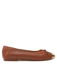 Liu Jo Baleriny Dafne 01 SF4089 PX460 Brązowy. Brązowe balerinki damskie Liu Jo, bez wzorów, ze skóry. Za 289.99 zł.