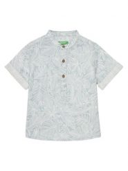 United Colors Of Benetton Koszula 5OUGGQ02G Niebieski Regular Fit. Niebieskie koszule chłopięce United Colors Of Benetton, bez wzorów, z bawełny, bez kołnierzyka, bez ramiączek. Za 59.99 zł.