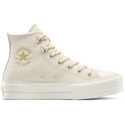 Buty sportowe Converse Chuck Taylor As Lift. Czerwone obuwie sportowe treningowe Converse, ze skóry, na fitness i siłownię. Za 690.00 zł.