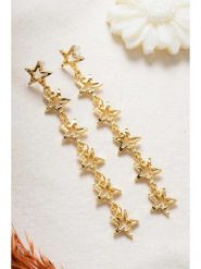 Lucky Bees Pozłacane kolczyki-wkrętki rozmiar: onesize. Żółte kolczyki damskie Lucky Bees, metalowe. Za 17.99 zł.