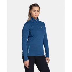 Damska bluza techniczna Kilpi MONTALE-W. Niebieskie bluzy damskie Kilpi, bez wzorów, z materiału, bez kaptura. Za 215.49 zł.
